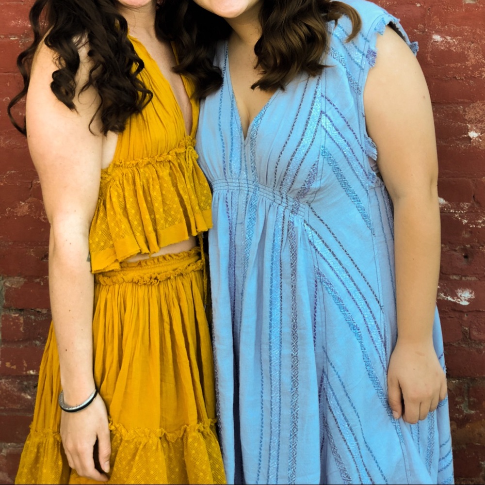Free people 200 degree set mustard